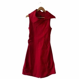 Porto San Francisco Red Gigi Stretch Sheath Dress Size 1